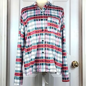 Free Style Western Boho Plaid Shirt NWT